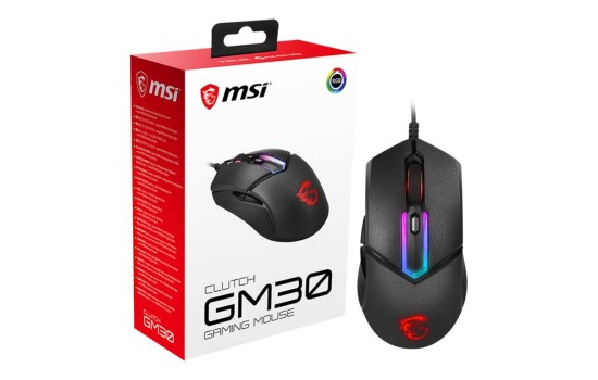 MSI Clutch GM30 Gaming - Maus - optisch - 6 Tasten - (4719072659097)