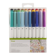 Cricut 2004060 - Fein - 30 Farben - Schwarz - Blau - Grün - Magenta - Rot - Türkis - Gelb - Rund - ASTM D-4236 - 30 Stück(e) - (0093573683558)