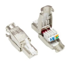 Good Connections RJ45 Stecker Cat. 6A - STP - werkzeugfrei - bis 9mm Kabeldurchmesser - (4014619366866)