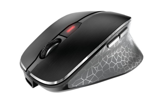 Cherry MW 8C ERGO - Maus - ergonomisch - optisch - 6 Tasten - kabellos - 2.4 GHz, Bluetooth 4.0 - kabelloser Empfänger (USB) - (4025112095702)