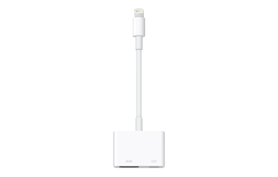 Apple Lightning Digital AV Adapter - Lightning-Kabel - Lightning männlich zu HDMI, Lightning weiblich - für iPad/iPhone/iPod (Lightning) - (0885909627653)