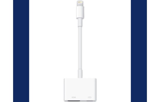 Apple Lightning Digital AV Adapter - Lightning-Kabel - Lightning männlich zu HDMI, Lightning weiblich - für iPad/iPhone/iPod (Lightning) - (0885909627653)