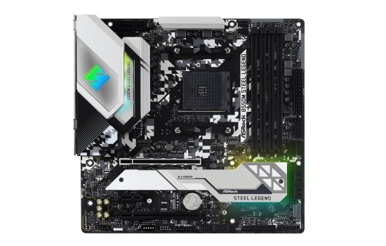 ASRock B550M Steel Legend - Motherboard - micro ATX - Socket AM4 - AMD B550 Chipsatz - USB-C Gen2, USB 3.2 Gen 1, USB 3.2 Gen 2 - 2.5 Gigabit LAN - Onboard-Grafik (CPU erforderlich) - (4710483931505)