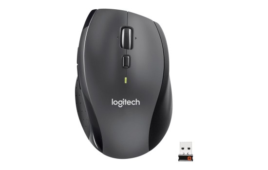 Logitech Marathon M705 - Maus - Für Rechtshänder - Laser - kabellos - 2.4 GHz - kabelloser Empfänger (USB) - (5099206093065)