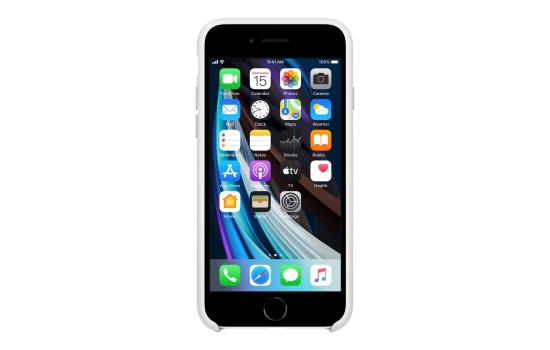 Apple Hintere Abdeckung für Mobiltelefon - Silikon - weiß - für iPhone 7, 8, SE (2. Generation) - (0190199610439)