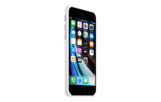 Apple Hintere Abdeckung für Mobiltelefon - Silikon - weiß - für iPhone 7, 8, SE (2. Generation) - (0190199610439)