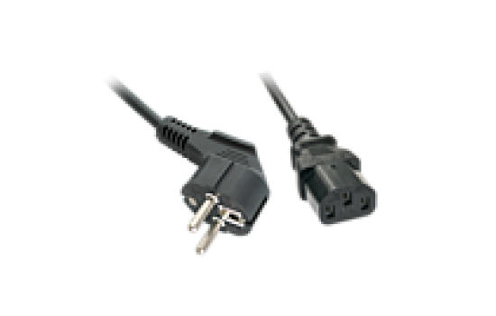 Lindy Stromkabel - CEE 7/7 (M) gewinkelt bis IEC 60320 C13 - (4002888303378)