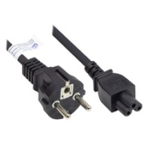 Good Connections P0005-S030 - 3 m - Netzstecker Typ E+F - C5-Koppler - H05VV-F - 250 V - Schwarz - (4014619168774)
