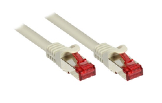Good Connections RNS Patchkabel mit Rastnasenschutz - Cat. 6 - S/FTP - PiMF - PVC - 250MHz - CU - grau - 0,25m - (4014619767588)
