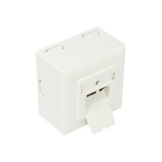 Good Connections Wanddose - RJ-45 X 2 - Pearl White - (4014619767472)