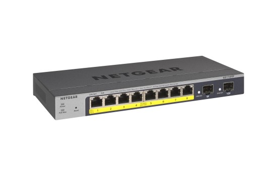 Netgear Smart GS110TPv3 - Switch - Smart - 8 x 10/100/1000 (PoE) - (0606449137644)