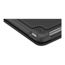 Logitech Slim Folio - Tastatur und Foliohülle - Bluetooth - QWERTZ - Deutsch - Graphite - für Apple 10.2-inch iPad (7. Generation, 8. Generation) - (5099206088252)