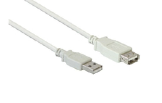 Good Connections Verlängerungskabel USB 2.0 Stecker A an Buchse A - grau - 1,8m - (4014619042418)