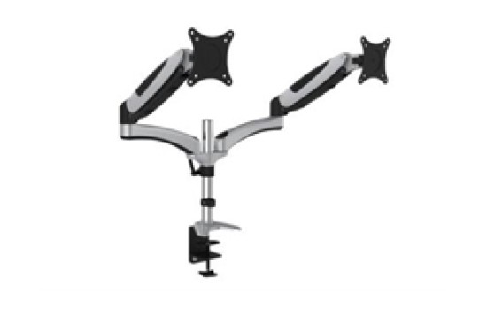 DIGITUS Universal Dual Monitorhalter mit Gasdruckfeder und Klemmbefestigung - (4016032385370)