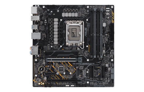 ASUS TUF GAMING B660M-PLUS D4 - Motherboard - micro ATX - LGA1700-Sockel - B660 Chipsatz - USB-C Gen1, USB 3.2 Gen 1, USB 3.2 Gen 2, USB-C Gen 2x2 - 2.5 Gigabit LAN - Onboard-Grafik (CPU erforderlich) - (4711081516897)