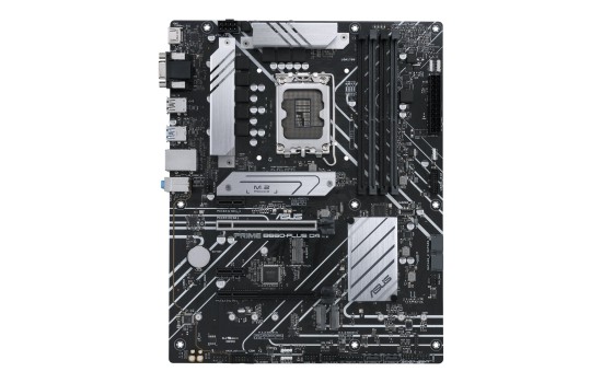 ASUS PRIME B660-PLUS D4 - Motherboard - ATX - LGA1700-Sockel - B660 Chipsatz - USB 3.2 Gen 1, USB 3.2 Gen 2, USB-C Gen 2x2 - 2.5 Gigabit LAN - Onboard-Grafik (CPU erforderlich) - (4711081523017)