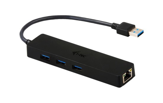 i-tec USB 3.0 Slim HUB 3 Port + Gigabit Ethernet Adapter - (8595611701146)