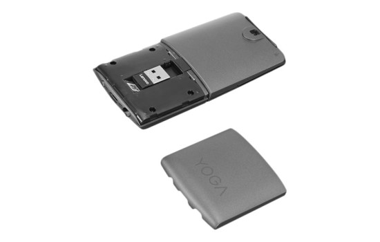 Lenovo Yoga Mouse with Laser Presenter - Maus/Fernbedienung - optisch - 4 Tasten - kabellos - 2.4 GHz, Bluetooth 5.0 - kabelloser Empfänger (USB) - (0195348258982)