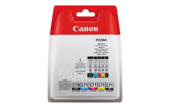 Canon PGI-570/CLI-571 PGBK/BK/C/M/Y Multi Pack - (8714574631660)