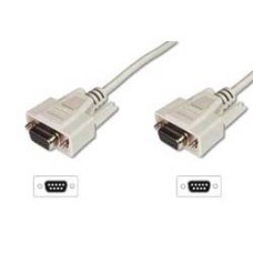 DIGITUS Datatransfer Anschlusskabel, D-Sub9/Bu - D-Sub9/Bu - (4016032301134)