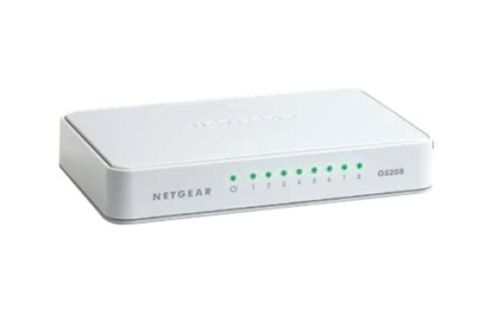 Netgear GS208 - Switch - unmanaged - 8 x 10/100/1000 - (0606449090437)