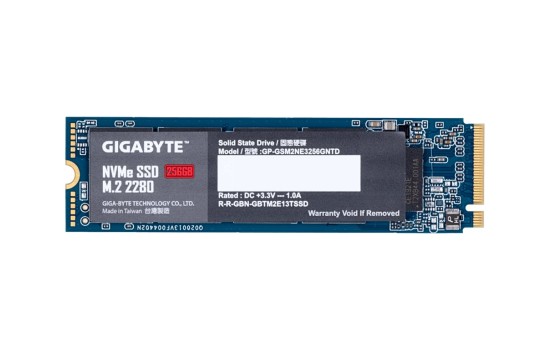 Gigabyte SSD - 256 GB - intern - M.2 2280 - PCIe 3.0 x4 (NVMe) - (4719331806873)
