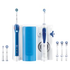 Oral-B PRO 2000 + Oxyjet - Erwachsener - Rotierende-vibrierende Zahnbürste - 8800 Bewegungen pro Minute - Tägliche Pflege - Zahnfleischpflege - Sensibel - 40000 Bewegungen pro Minute - Blau - Weiß - (4210201196655)