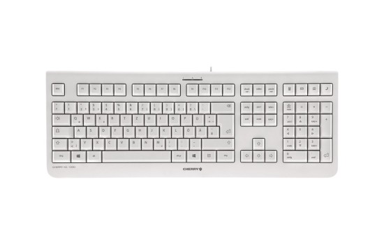 Cherry KC 1000 - Tastatur - Deutsch - Hellgrau - (4025112081309)