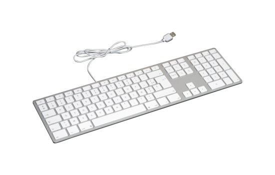 Matias Wired Aluminum - Tastatur - USB - Deutsch - (0833742005480)
