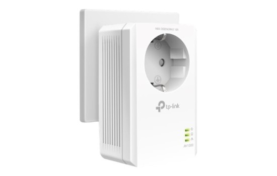TP-LINK AV1000 - Gigabit Passthrough Starter Kit - Powerline Adapterkit - GigE, HomePlug AV (HPAV) - (6935364089078)