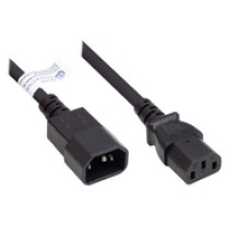 Good Connections P1430-S007 - 0,75 m - C14-Koppler - C13-Koppler - H05VV-F - 250 V - Schwarz - (4014619169528)