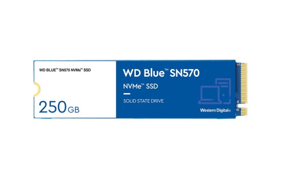 WD Blue SN570 NVMe SSD WDS250G3B0C - SSD - 250 GB - intern - M.2 2280 - PCIe 3.0 x4 (NVMe) - (0718037887234)