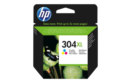 HP 304XL - Hohe Ergiebigkeit - Farbe (Cyan, Magenta, Gelb) - (0889894860811)