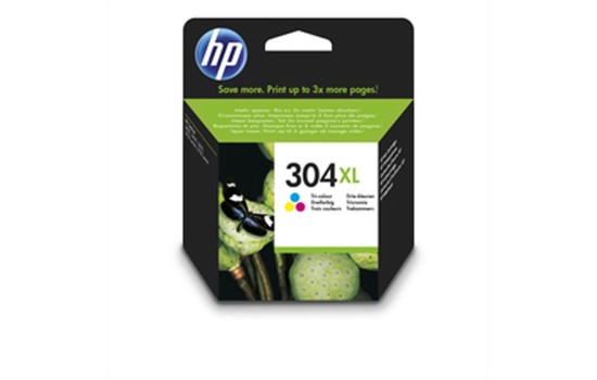 HP 304XL - Hohe Ergiebigkeit - Farbe (Cyan, Magenta, Gelb) - (0889894860811)