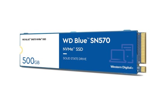 WD Blue SN570 NVMe SSD WDS500G3B0C - SSD - 500 GB - intern - M.2 2280 - PCIe 3.0 x4 (NVMe) - (0718037883878)