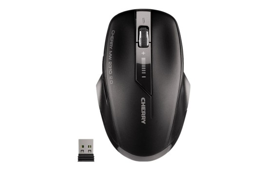 Cherry MW 2310 2.0 - Maus - rechts- und linkshändig - optisch - 6 Tasten - kabellos - RF, 2.4 GHz - kabelloser Empfänger (USB) - (4025112089978)