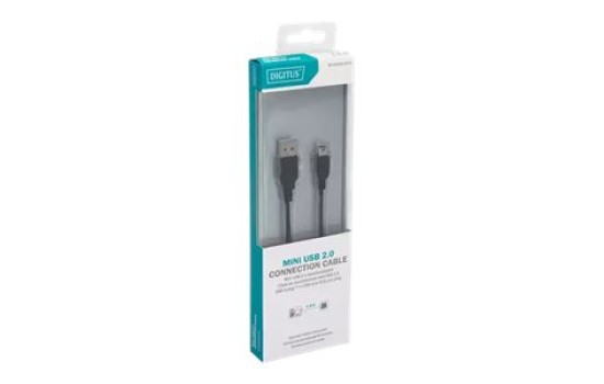 DIGITUS USB 2.0-Anschlusskabel, Typ A auf Mini B - (4016032383666)