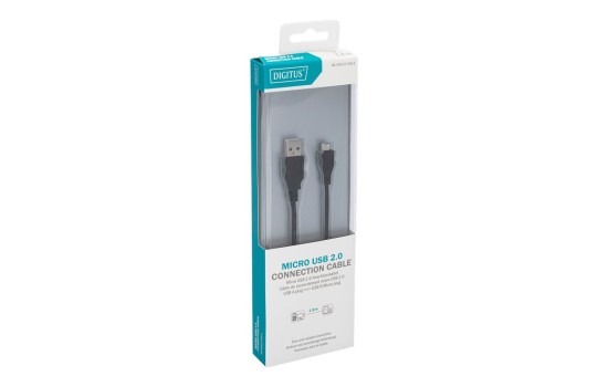 DIGITUS USB 2.0 Anschlusskabel - USB A - Micro B - (4016032383680)