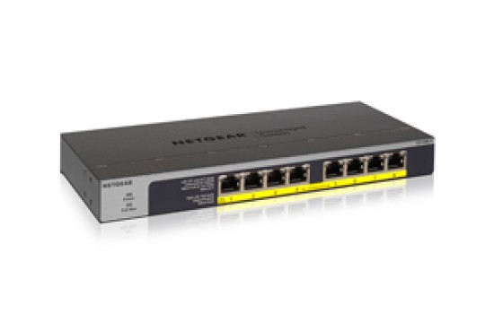 Netgear GS108LP - Switch - 8 x 10/100/1000 (PoE+) - (0606449134971)