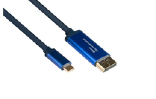 Good Connections GC 4812-CSF015B - Adapterkabel USB C> DisplayPort 4Ka60Hz flex 1.5 - Digital/Daten - Digital/Display/Video - (4014619554614)