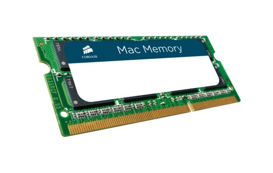 Corsair Mac Memory - DDR3 - Modul - 8 GB - SO DIMM 204-PIN - 1600 MHz / PC3-12800 - CL11 - 1.35 V - ungepuffert - non-ECC - für Apple iMac (27 Zoll) - (0843591032940)