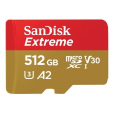 SanDisk Extreme - Flash-Speicherkarte (microSDXC-an-SD-Adapter inbegriffen) - (0619659189648)