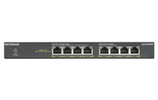 Netgear GS308PP - Switch - unmanaged - 8 x 10/100/1000 (PoE+) - (0606449146851)