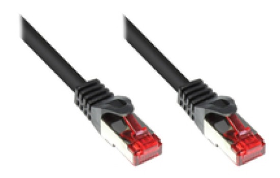 Good Connections RNS Patchkabel mit Rastnasenschutz - Cat. 6 - S/FTP - PiMF - PVC - 250MHz - schwarz - 7,5m - (4014619213740)