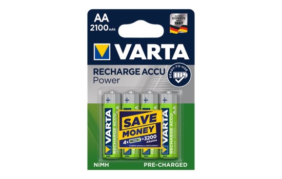 Varta Batterie 4 x AA / HR6 - NiMH - (wiederaufladbar) - (4008496550692)