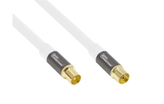 Good Connections GC-M2047 - 10 m - RG-6/U - IEC/Koax - IEC/Koax - Weiß - (4014619858552)