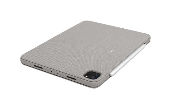 Logitech Combo Touch - Tastatur und Foliohülle - mit Trackpad - hintergrundbeleuchtet - Apple Smart connector - QWERTZ - Deutsch - Sand - für Apple 11-inch iPad Pro (1. Generation, 2. Generation, 3. Generation) - (5099206095427)
