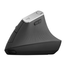 Logitech MX Vertical - Vertikale Maus - ergonomisch - optisch - 6 Tasten - kabellos, kabelgebunden - Bluetooth, 2.4 GHz - kabelloser Empfänger (USB) - (5099206081901)
