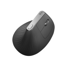 Logitech MX Vertical - Vertikale Maus - ergonomisch - optisch - 6 Tasten - kabellos, kabelgebunden - Bluetooth, 2.4 GHz - kabelloser Empfänger (USB) - (5099206081901)