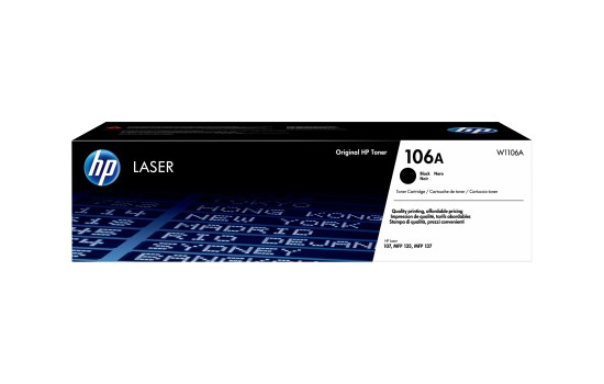 HP 106A - Schwarz - Original - Tonerpatrone (W1106A) - (0193424172702)